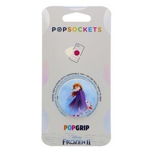 NWT PopSocket new Disney Anna Phone Grip with Purple Cape on Blue